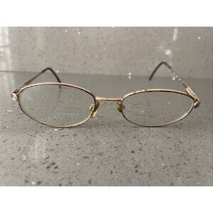 LUXOTTICA LU 2233 G676 GOLD MULTICOLOR EYEGLASSES GLASSES FRAMES ONLY 51-18-135